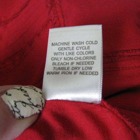 Christopher & Banks Stretch Denim Jacket  Sz M RED - Picture 8 of 8